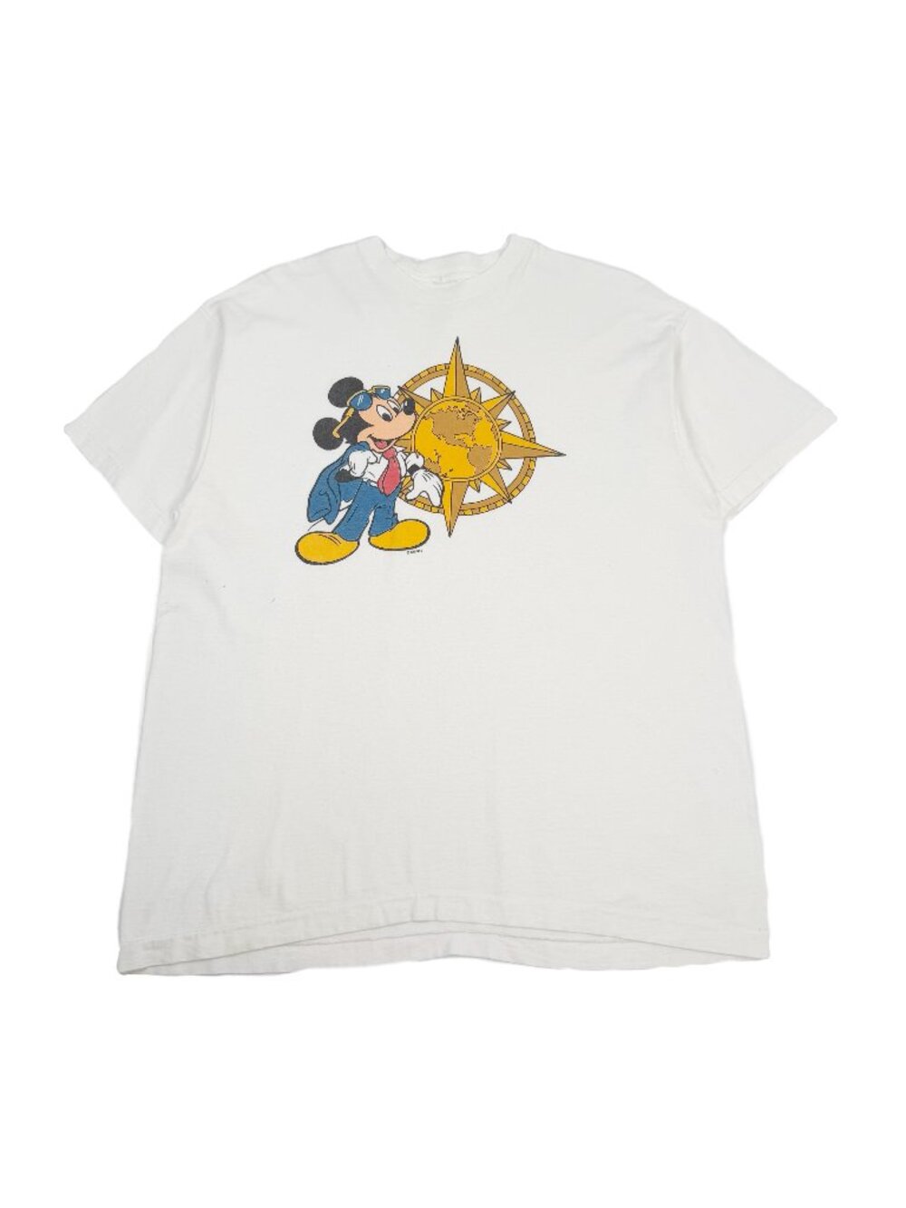 Vintage Disney Mickey Mouse Compass Graphic Tee XL